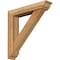 Ekena Millwork Traditional Traditional Rough Sawn Bracket w/ Offset Brace, Western Red Cedar, 6"W x 30"D x 30"H BKT0604X30X30TRA01RWR - alternate 1